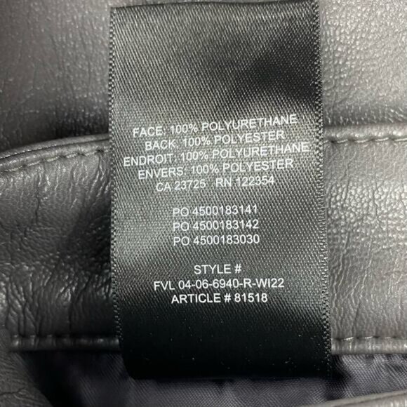 WILFRED The Melina High Waisted Vegan Leather Pants Sz 2 Peppercorn Gray - Picture 4 of 6